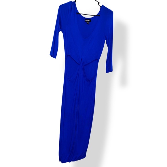2 for $20 Midi Royal Blue Cut-Out Dress - Picture 1 of 3